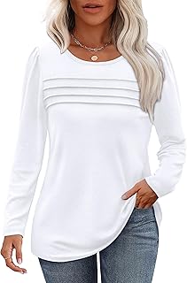 Women's Long Sleeve White Blouse