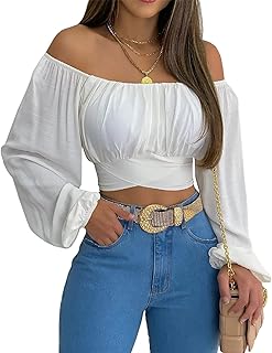 Women's Off Shoulder White Blouse