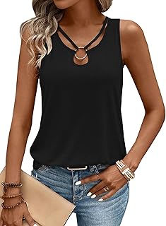 Women's Black Sleeveless Top