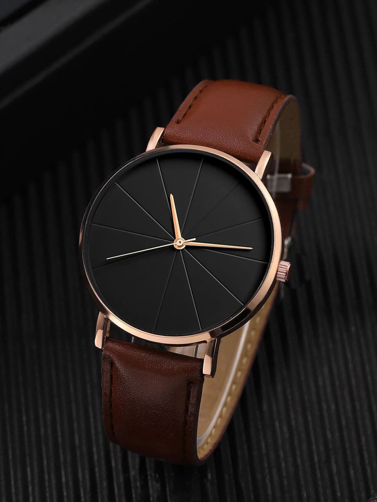 Minimalist Black Dial Wristwatch