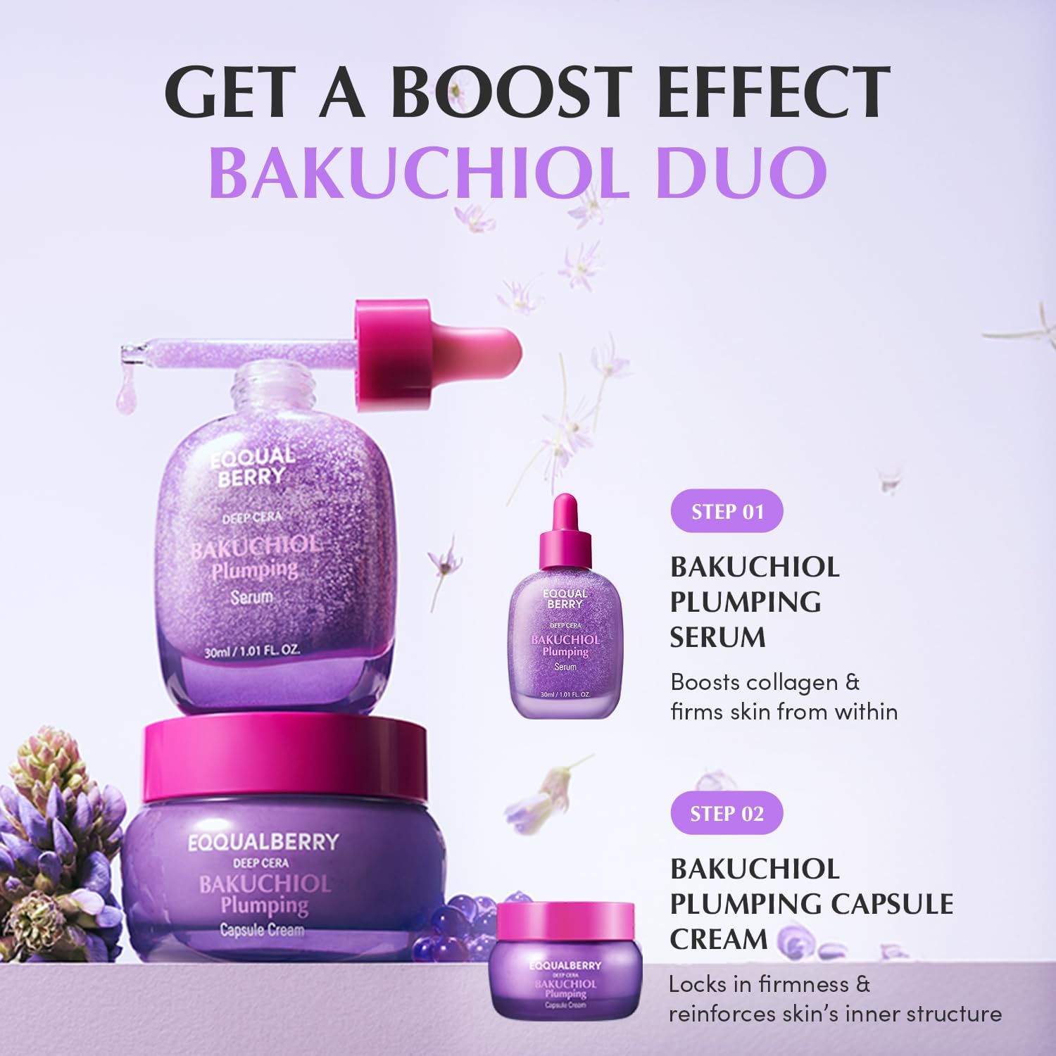 EQQUALBERRY EQQUALBERRY Bakuchiol Plumping Serum 30ml - Natural Anti-Aging & Moisturizing