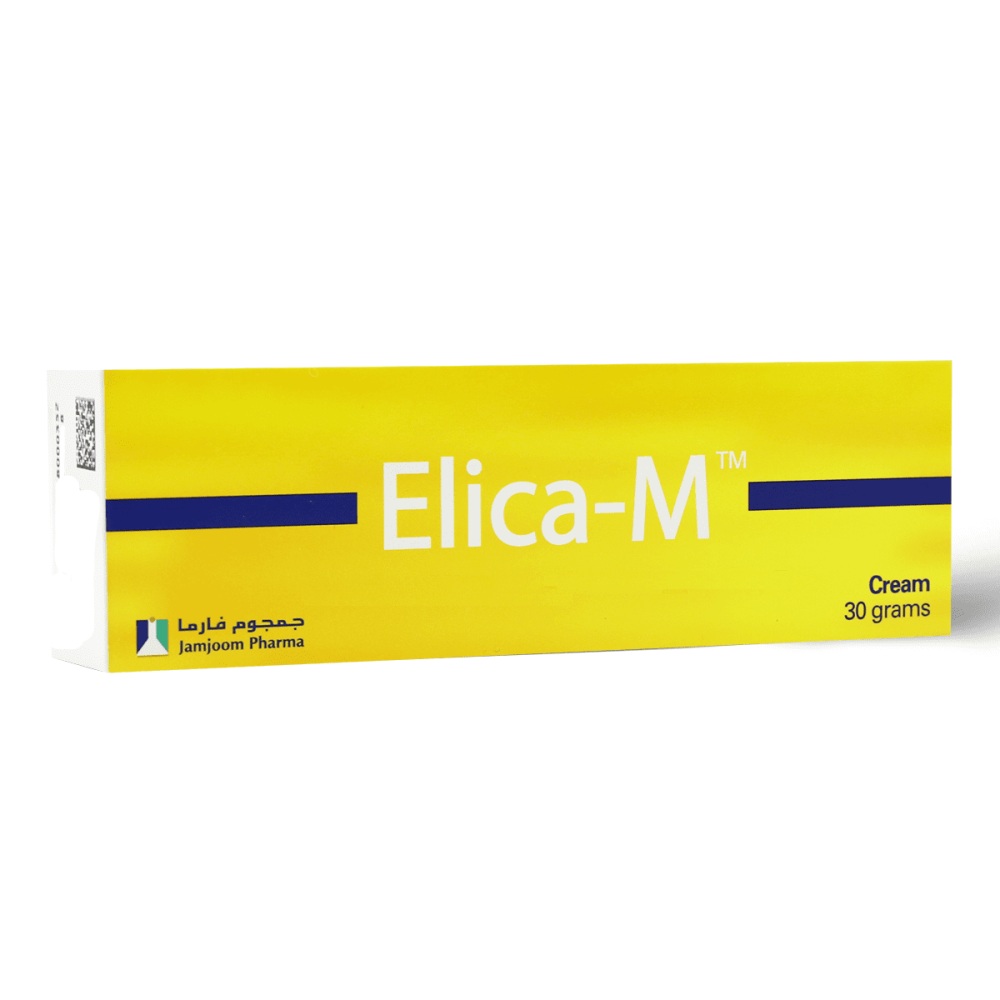 Elica-M Cream, Mometasone Furoate 0.1%, Miconazole Nitrate 2%, 30 Grams