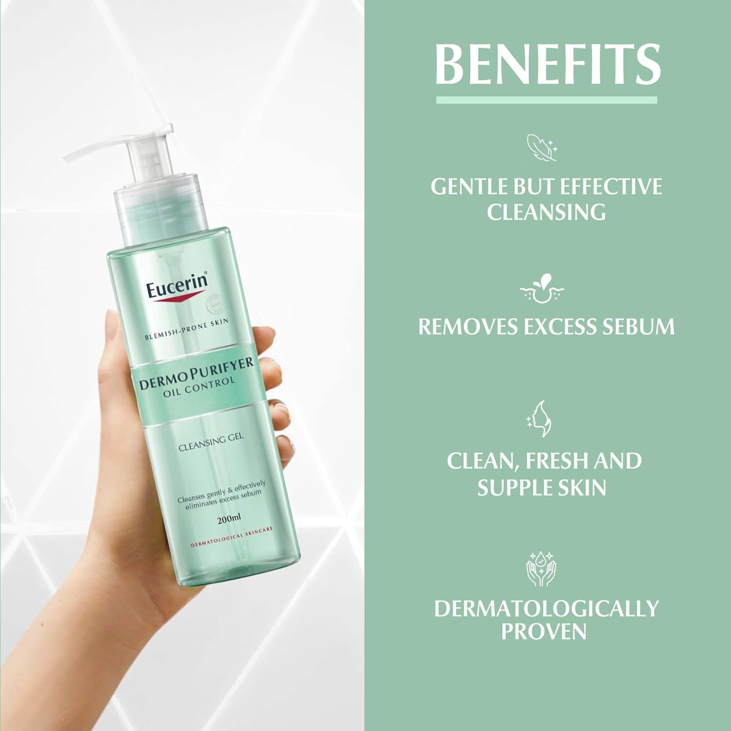 Eucerin Dermopurifyer Oil Control Cleansing Gel 200 ml