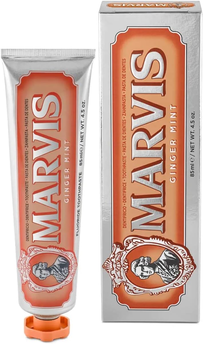 Marvis Fluoride Toothpaste Ginger Mint Flavor 85ml