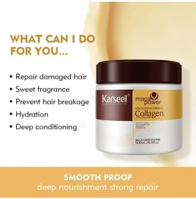 Karseell Collagen Hair Treatment Mask For Dry & Damaged Hair - 500 Ml