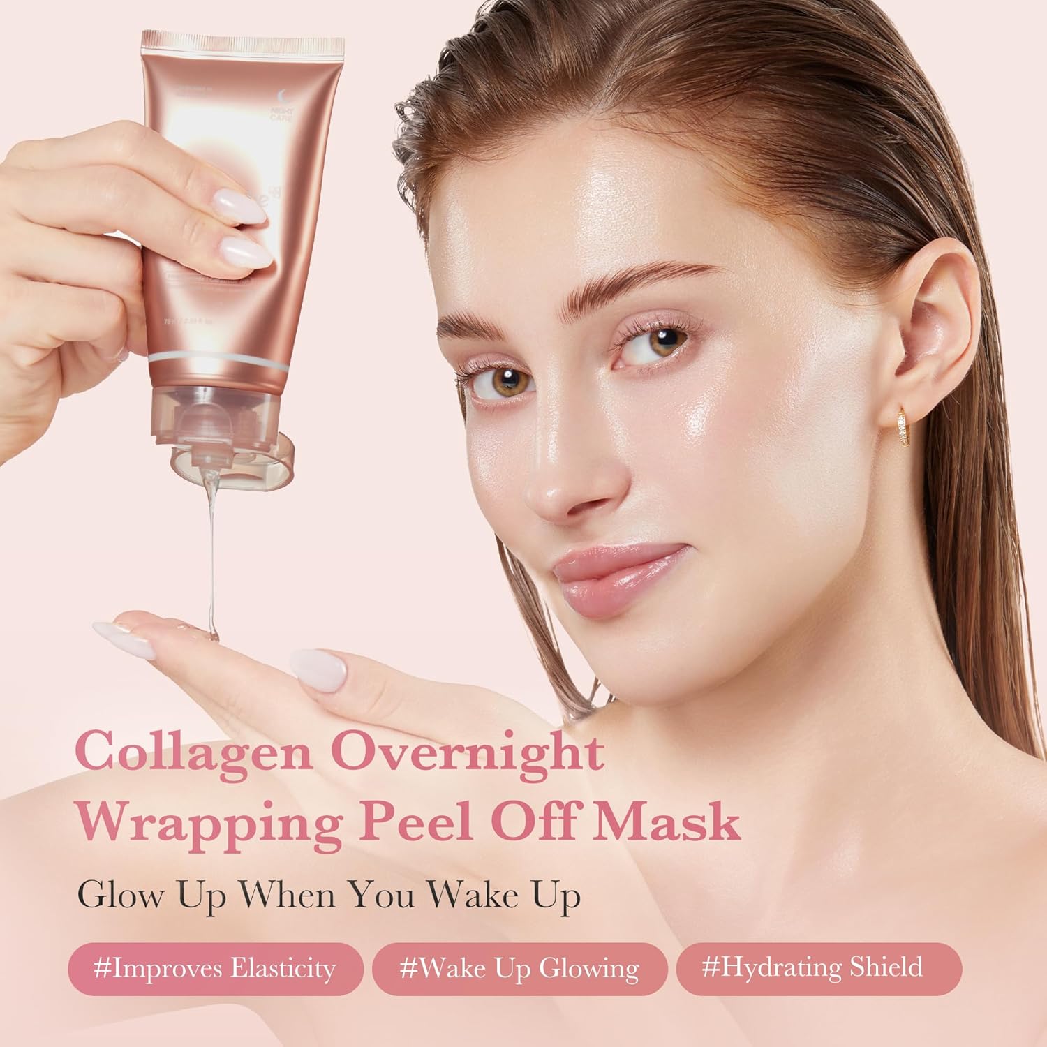 Medicube Collagen Night Wrap Mask 75ml - Flexible Protection, Collagen, Peel-Off Sleeping Nourishment
