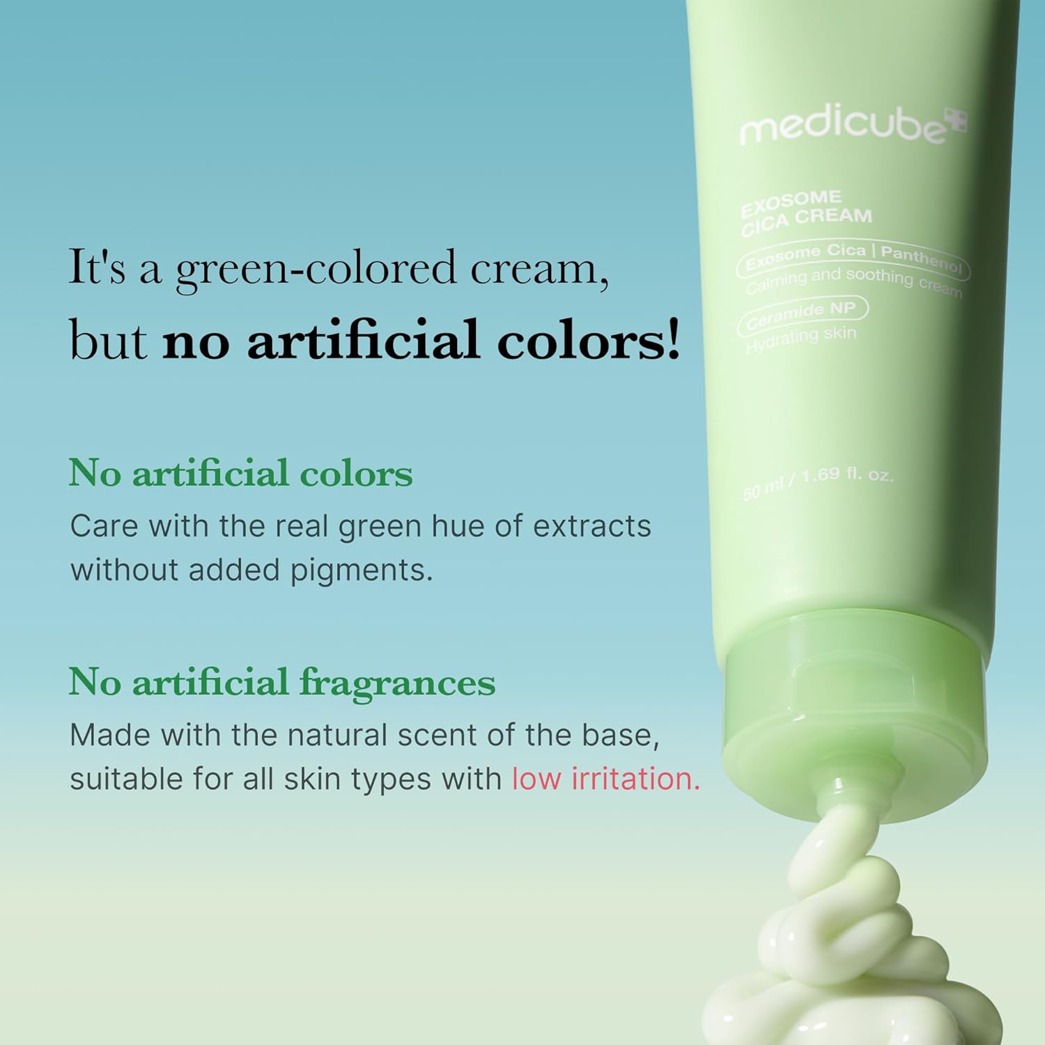 Medicube Tea Tree Cica Cream for Sensitive Skin Helps Reduce Redness and Breakouts 50ml
