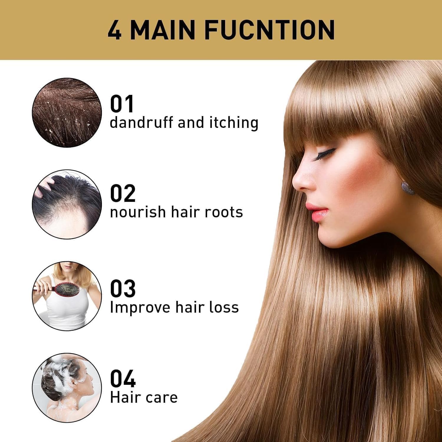 Diyating Original Japanese Sakura Shampoo for Hair Growth and Anti-Dandruff - 300ml
