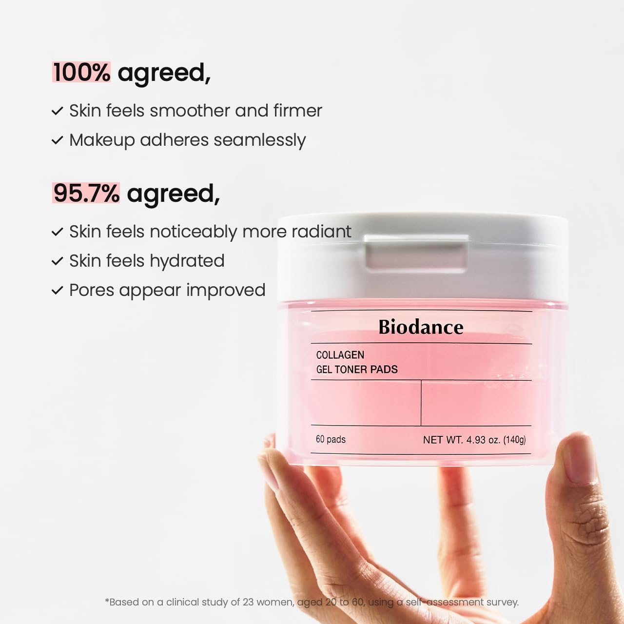 Biodance Biodance Collagen Gel Toner Pad (60 Sheets) | Firm, Gloss, Pore Care, Elasticity | Wiping Pad Daily