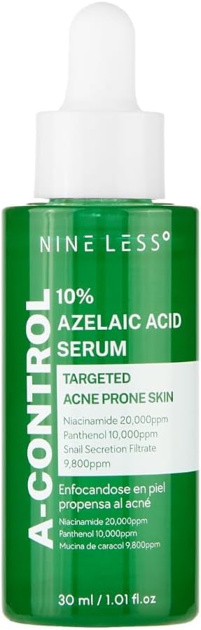 Nineless Azelaic Acid A-Control 10% Serum for Unisex, Oily, Combination