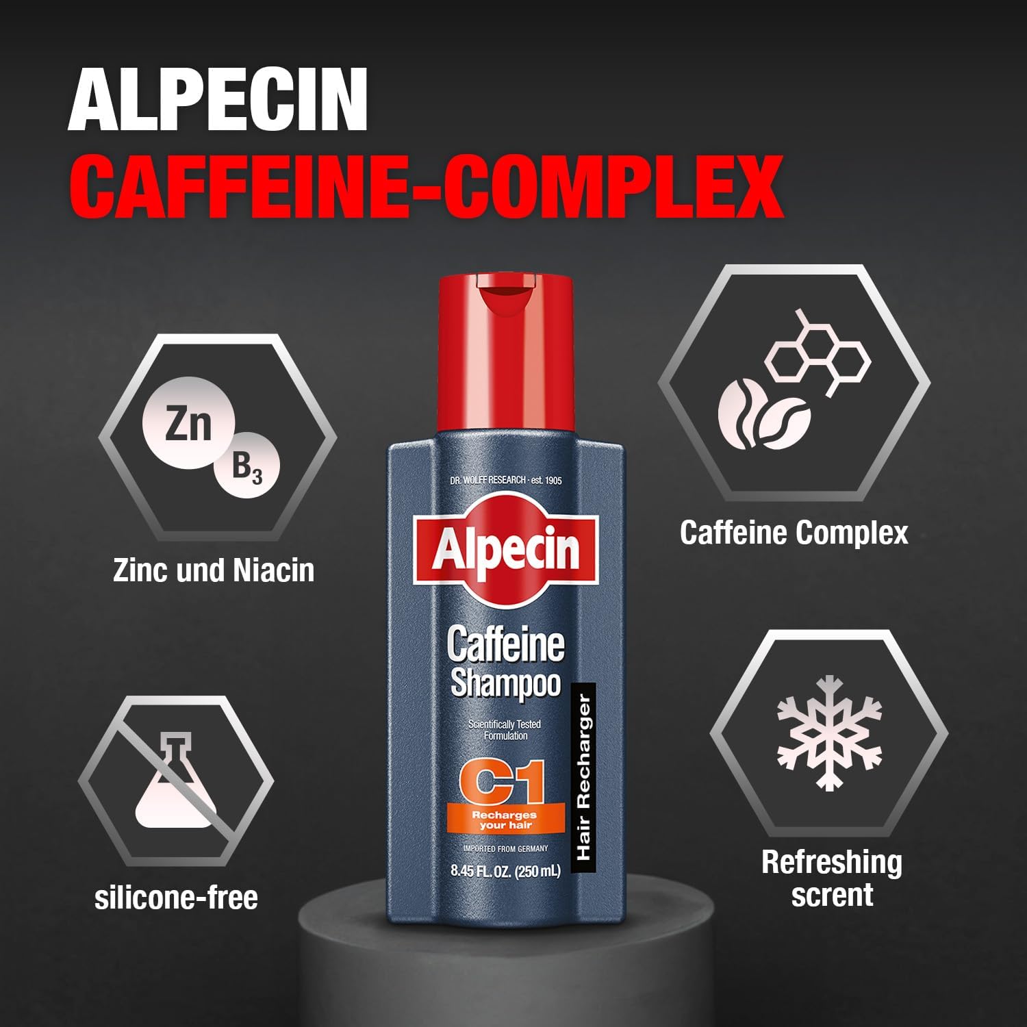 Alpecin C1 Caffeine Shampoo, 250ml