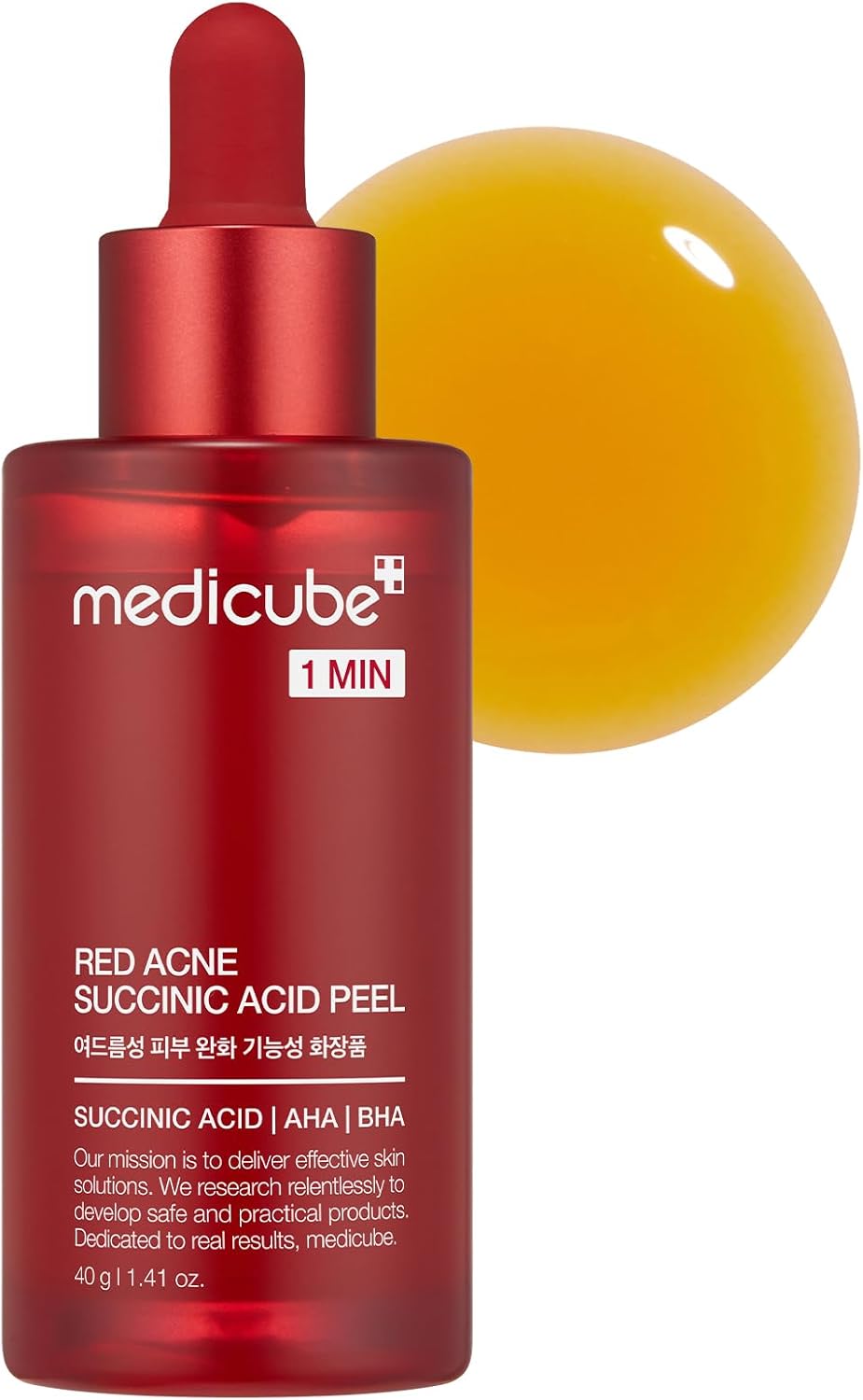 Medicube Red 21% Tri-acid Exfoliating Peel 40g Acne Care With Hyaluronic & Succinic Acid