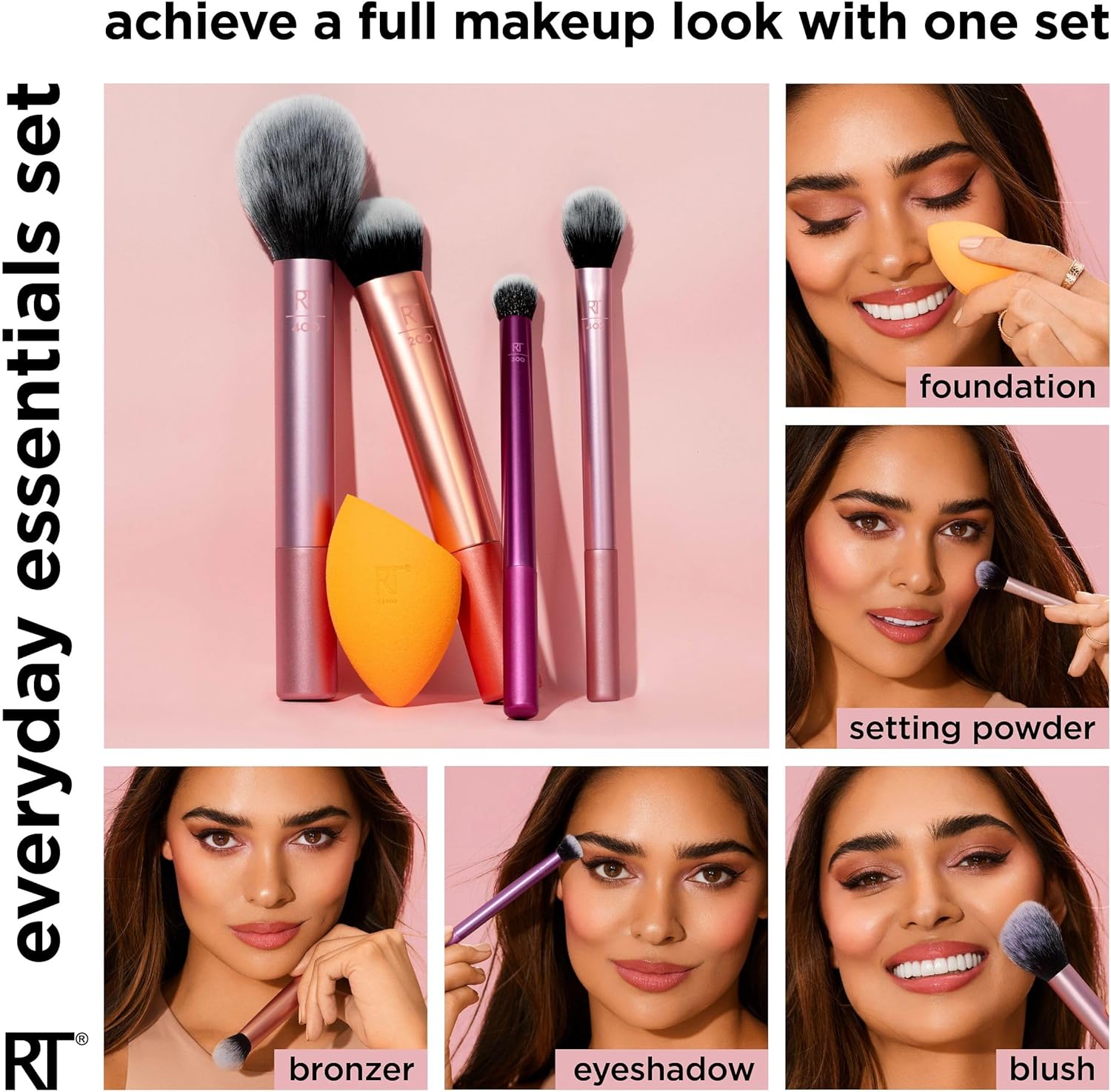 Real techniques every day 2.0 with miracle complexion sponge set