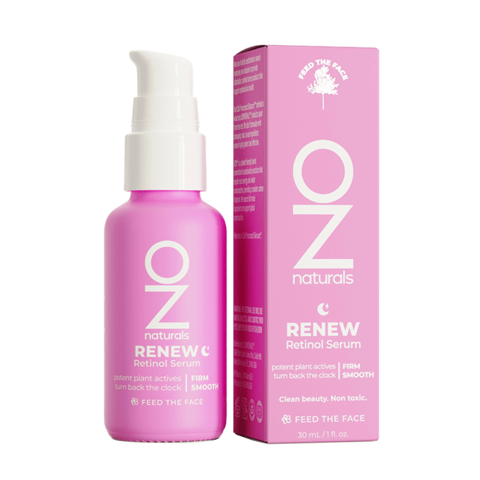 Öz Naturals OZNATURALS RENEW: Retinol Serum/Increased Skin Renewal and Support - Improve Skin Tone, Reduce Age Skin