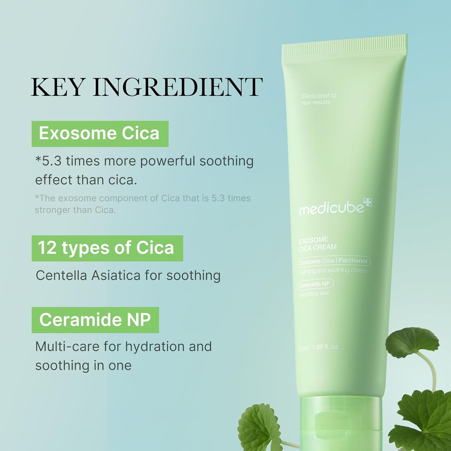 Medicube Tea Tree Cica Cream for Sensitive Skin Helps Reduce Redness and Breakouts 50ml