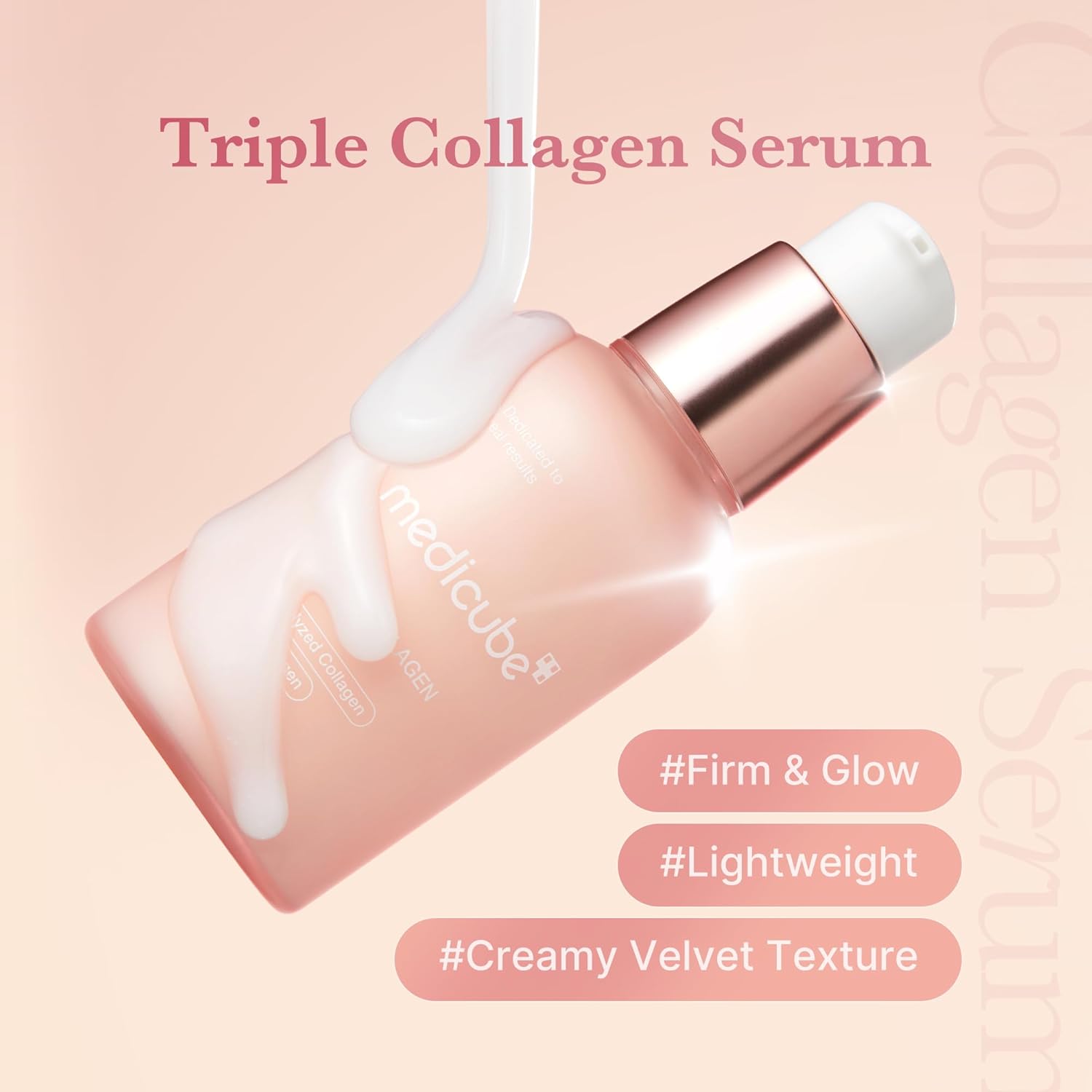 Medicube Triple Collagen Serum 55ml  Niacinamide & Hyaluronic Acid For Firm, Glowing Skin
