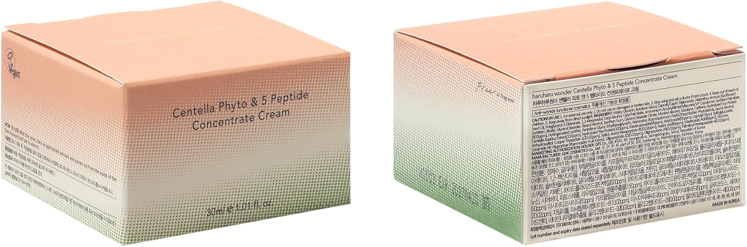Haruharu Wonder Concentrate Cream Centella & Five Peptide 30 ml