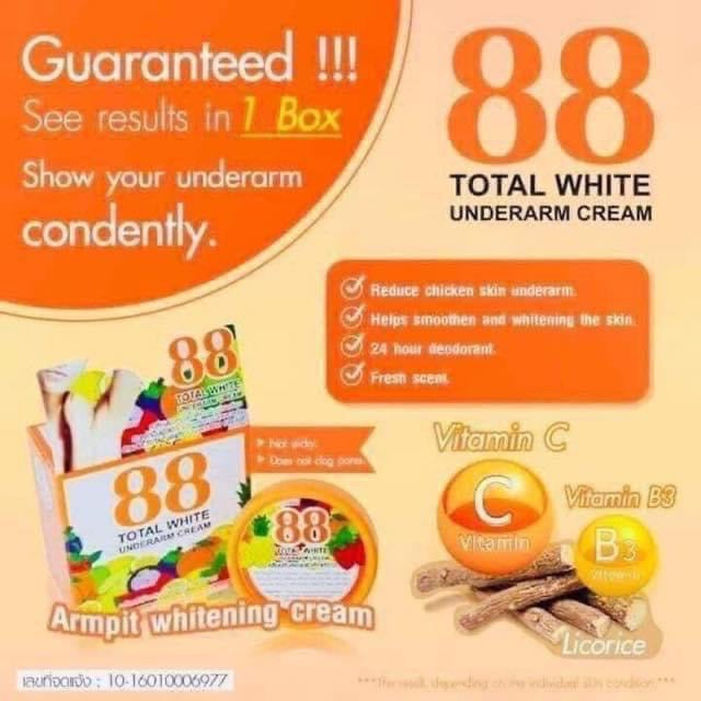 88 Total White UnderArm Cream