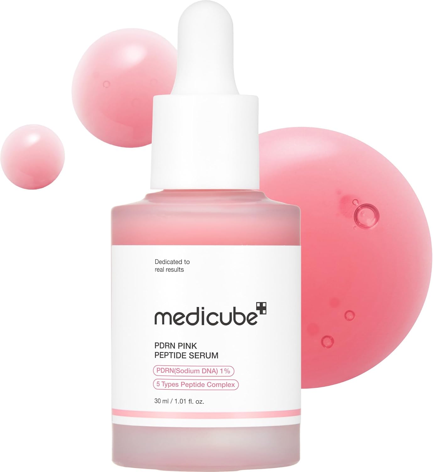 Medicube Salmon Dna Pdrn Pink Peptide Glow Serum, Niacinamide Hydration, Brightening, Firming 30ml