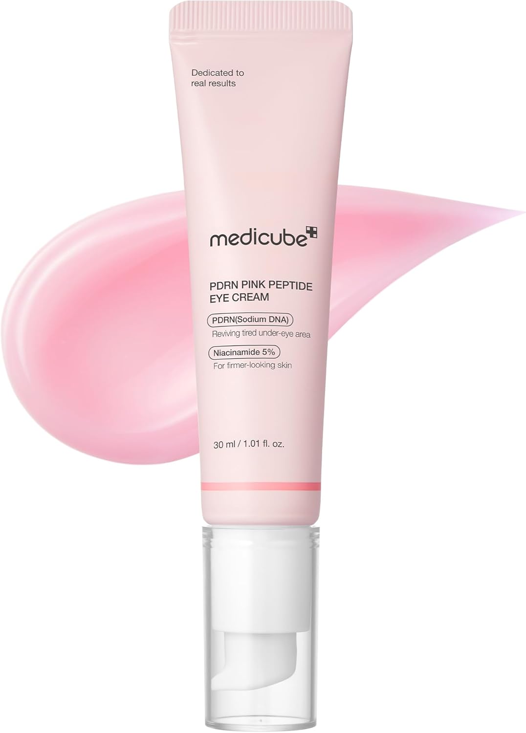 Medicube Pink Peptide Eye Serum with Salmon DNA, Niacinamide & 99% Pure Retinol Eye Cream 30ml