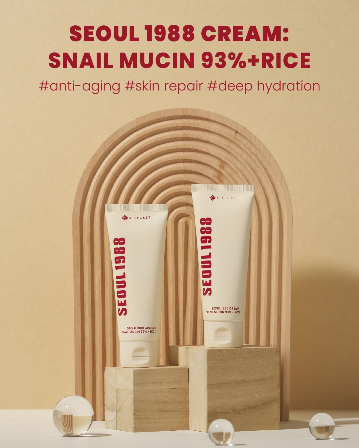 KSECRET Secret Seoul Snail & Rice 93% Extract Cream 100ml