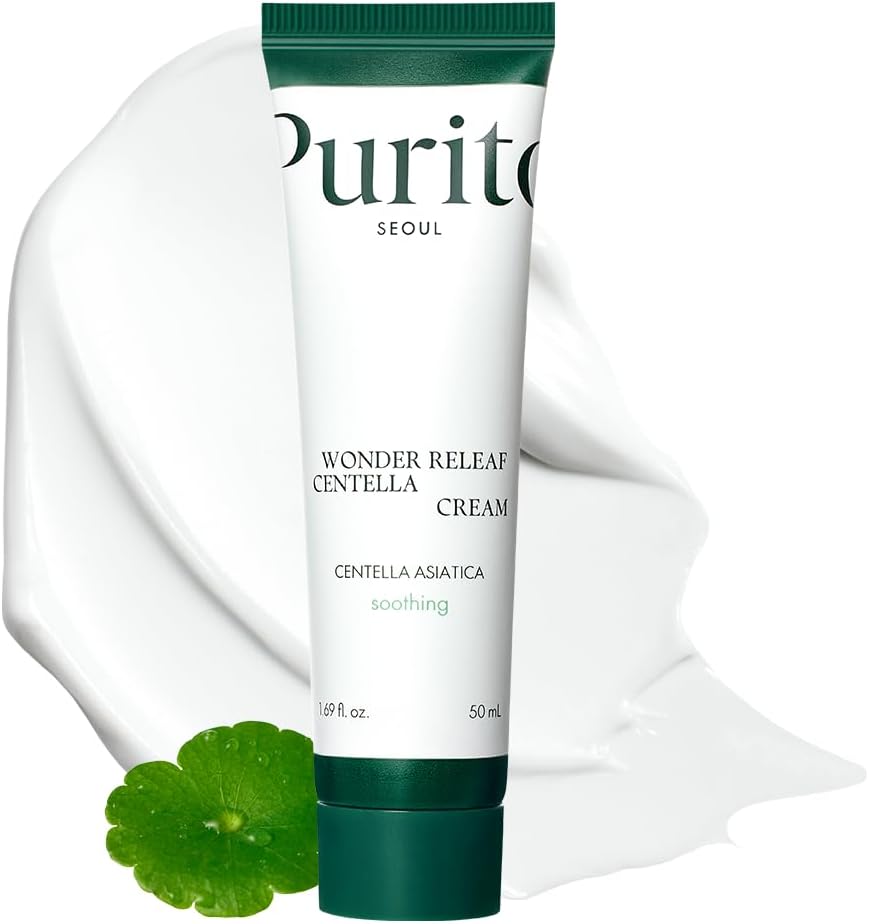 PURITO Centella Unscented Cream, Korean Centella, for All Skin Types, Soothing, Facial Cream for Face