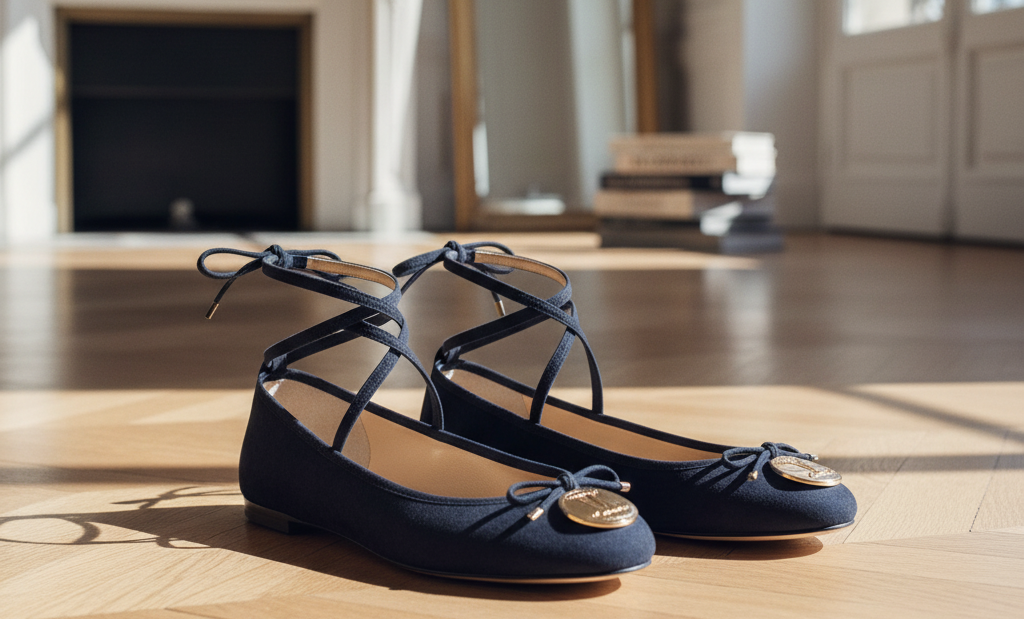 Elegant Navy Ballet Flats