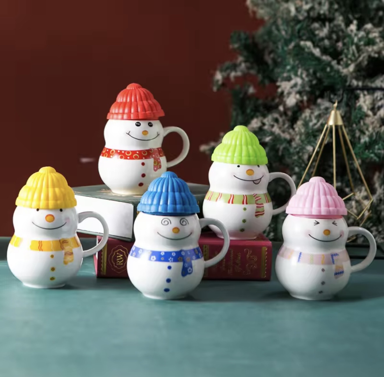 Snowman Coffee Mug with Silicone 350ml - DP001