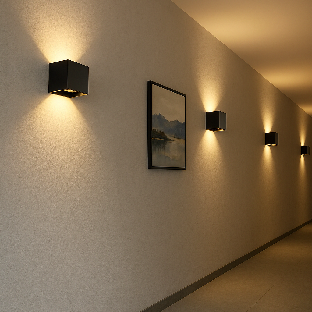 Wand armatuur 6W met boven en onderlicht IP65