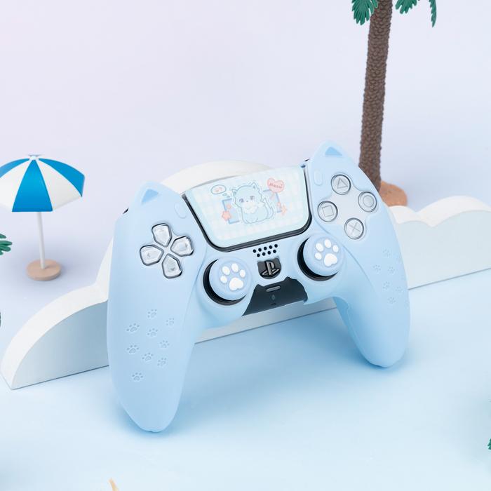 GeekShare Cat Paw Blue Silicone Stik PS5