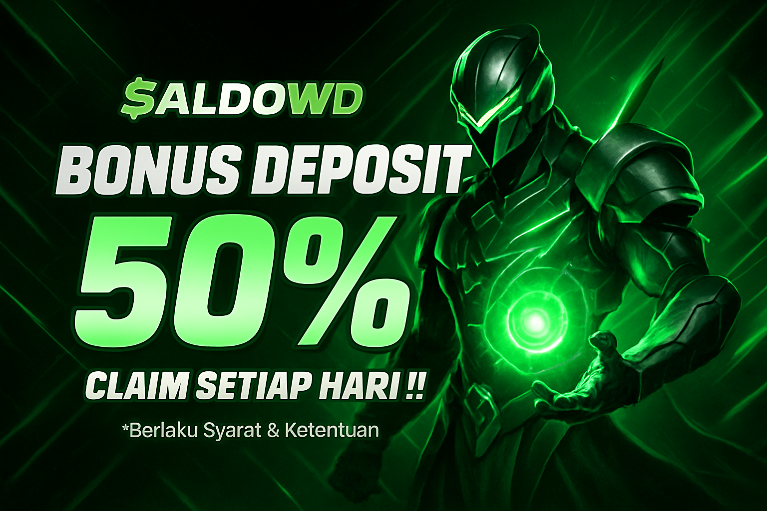BONUS DEPOSIT HARIAN 50%