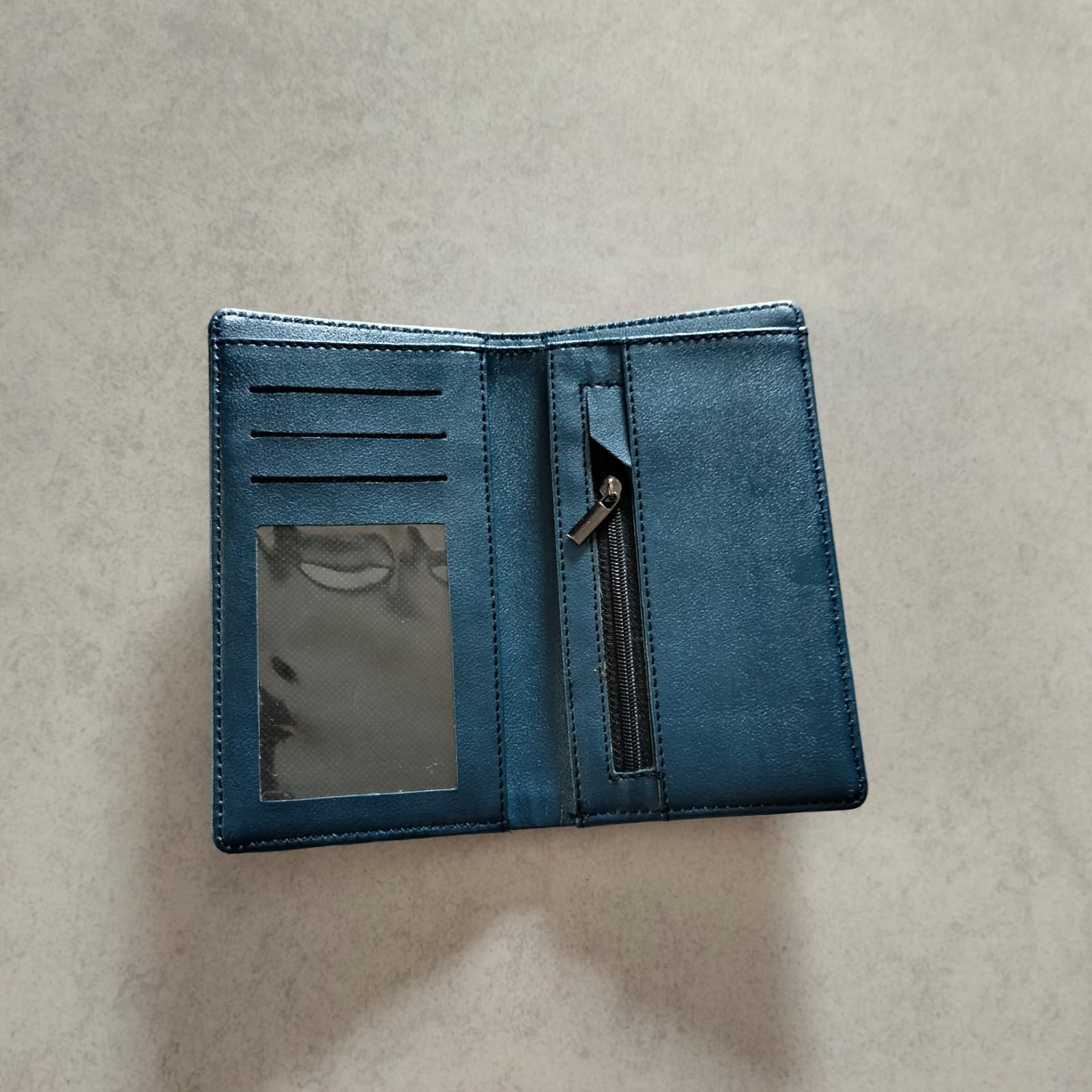 Dompet Biru Kulit