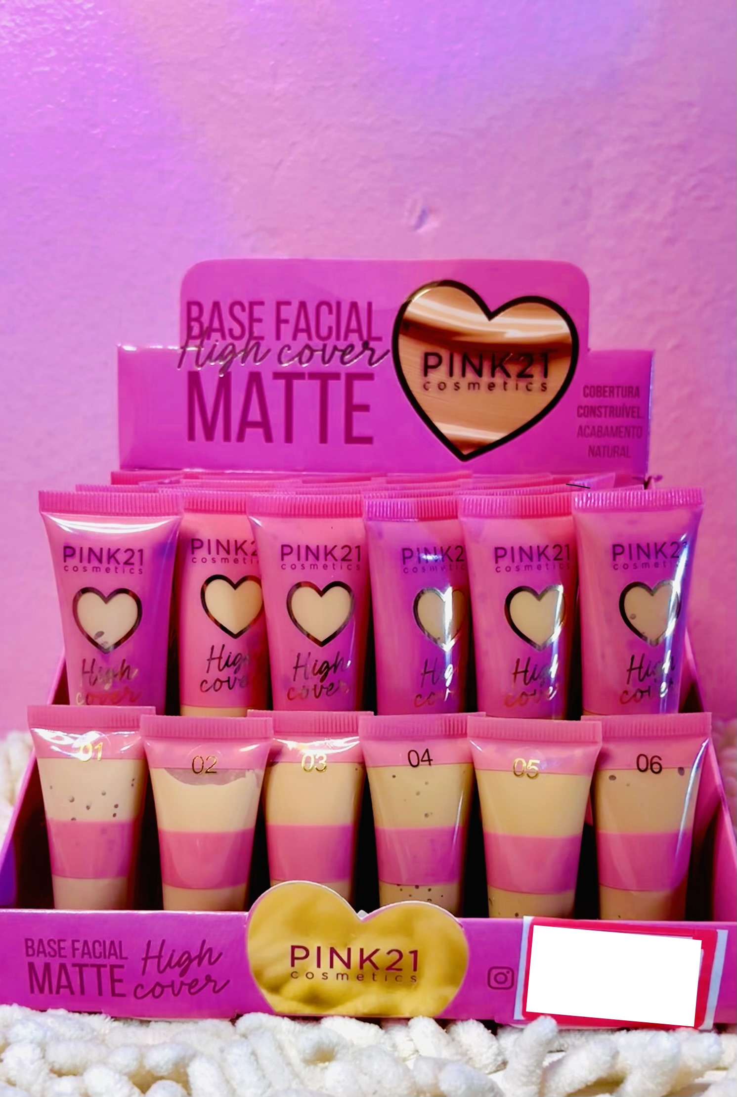 Base líquida High Cover Matte Pink 21