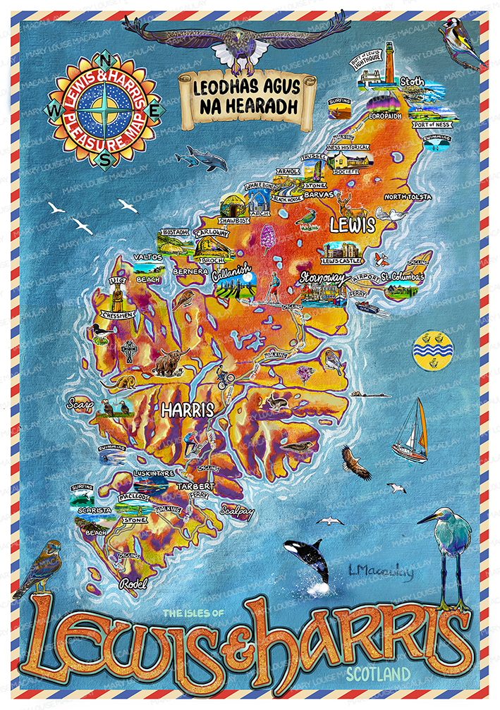Lewis & Harris Travel Map