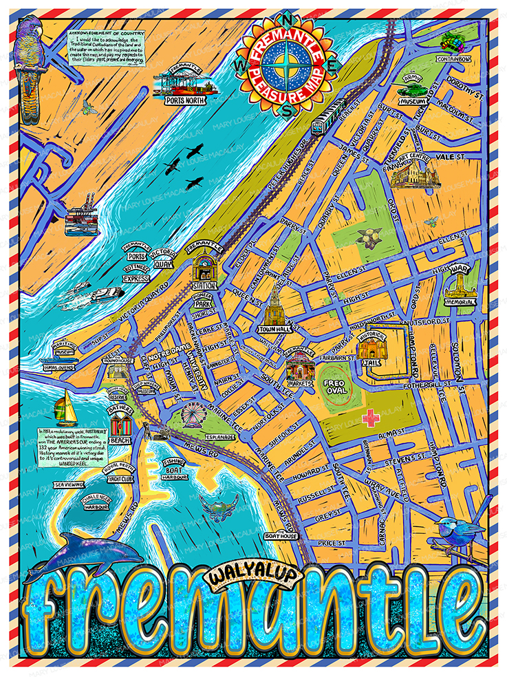 Fremantle Travel Map