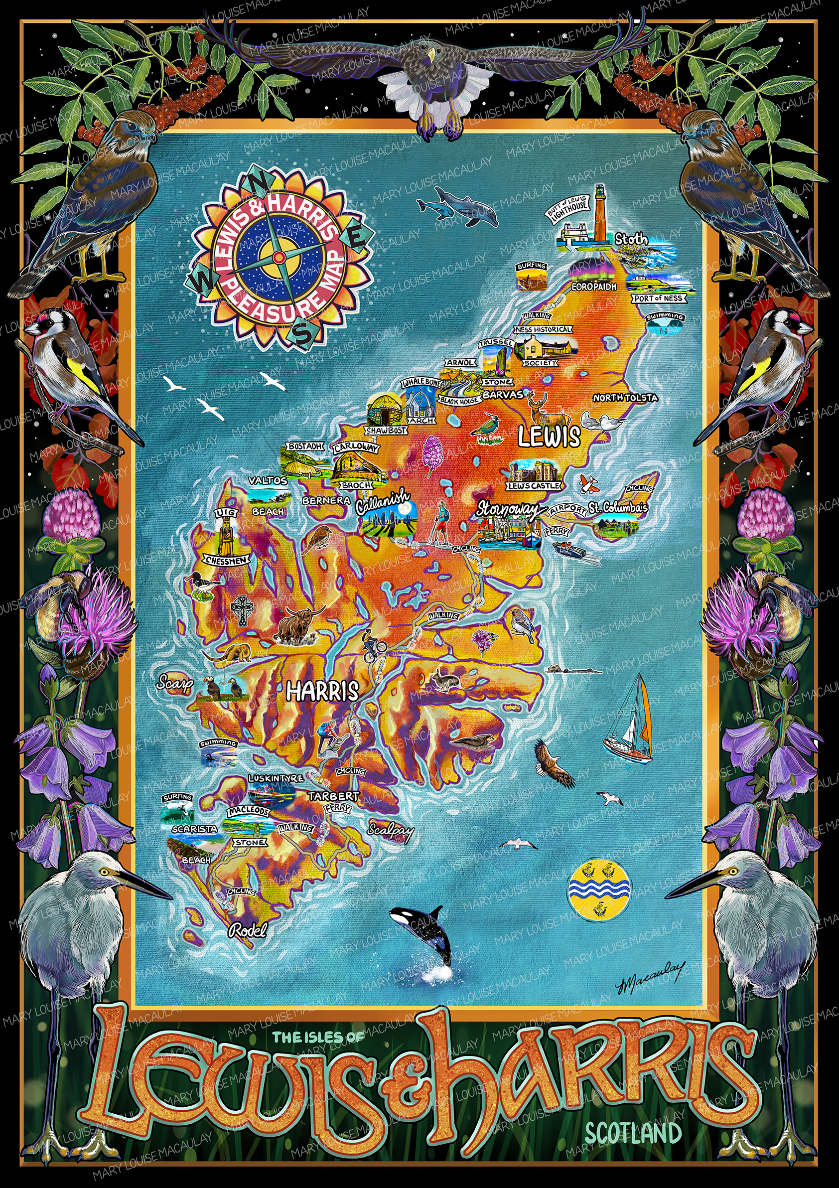 Lewis & Harris Travel Map