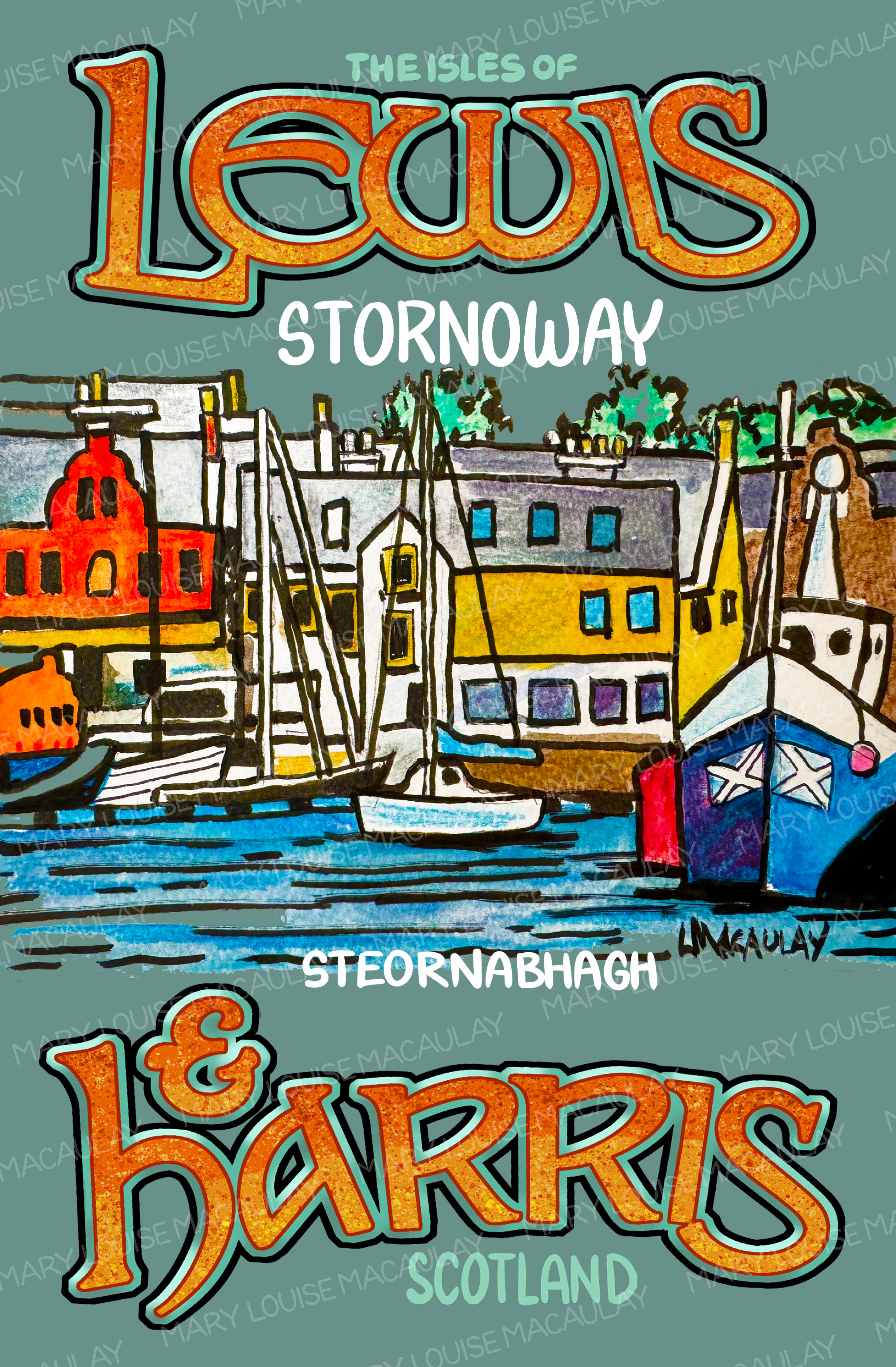 Stornoway harbour Card