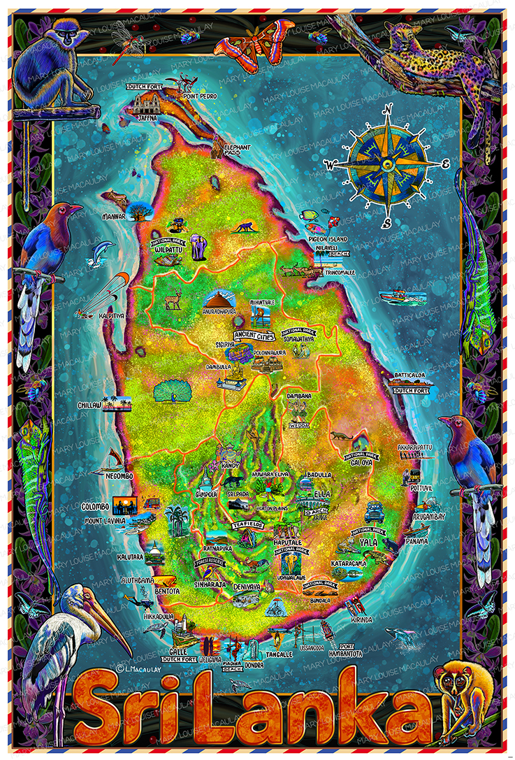 Sri Lanka Travel Map