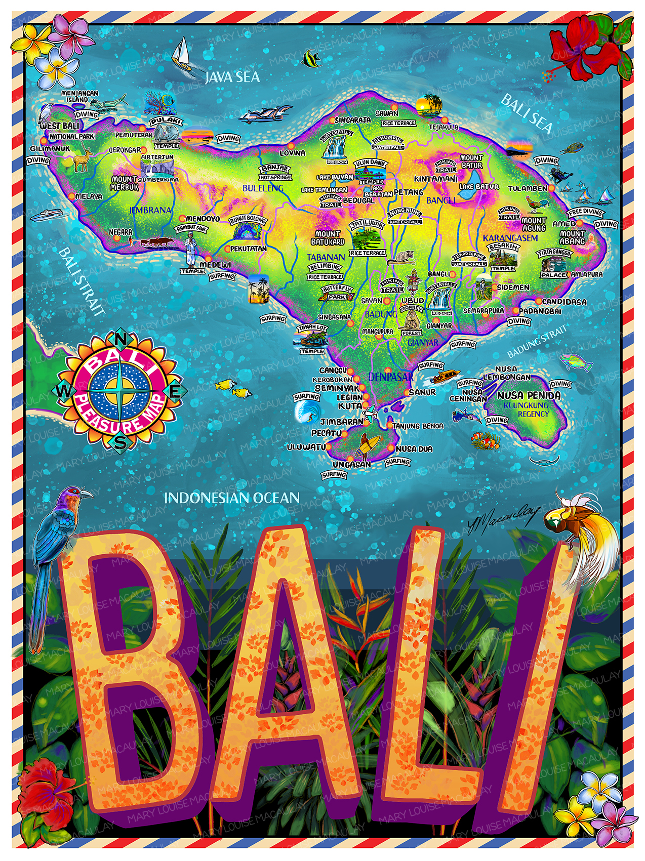 Bali Travel Map