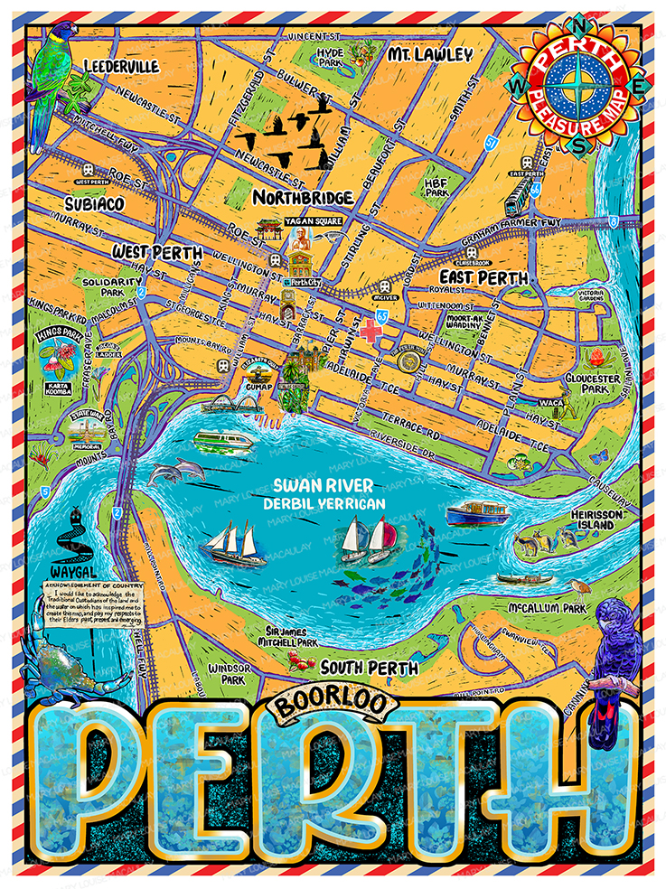Perth Travel Map