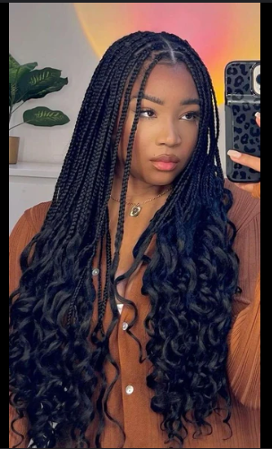 Curly Box Braids Hair Extensions