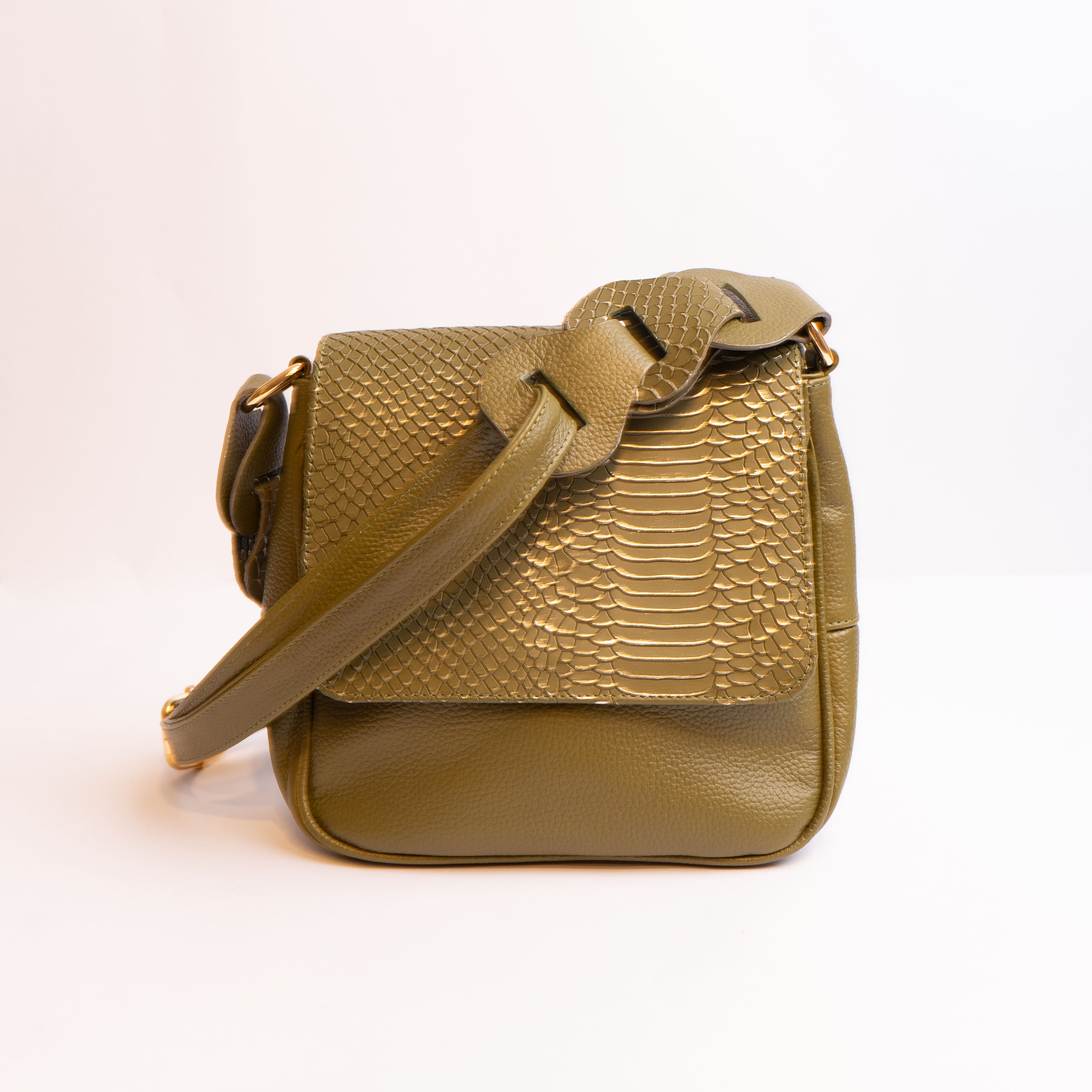 Bolso de Cuero verde