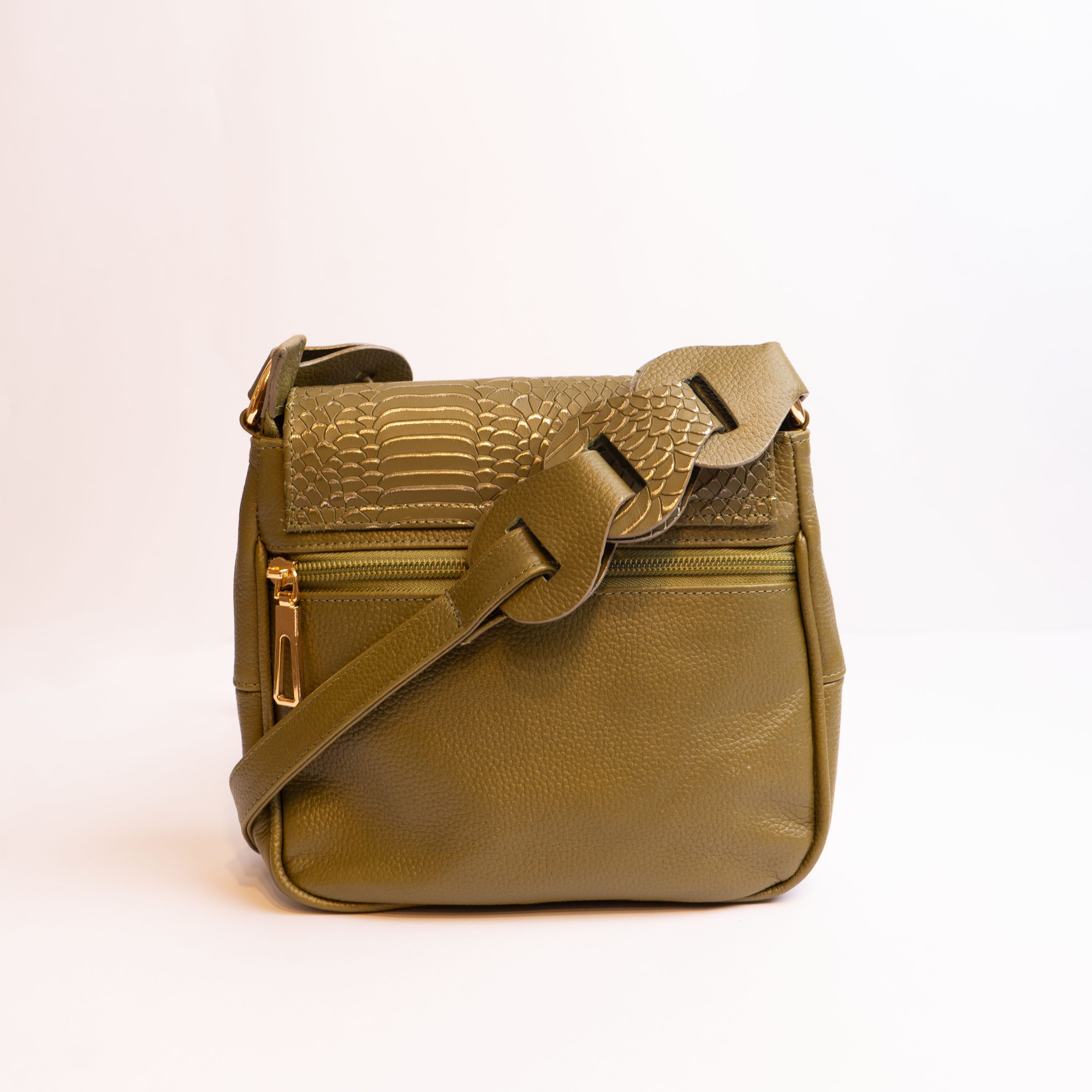 Bolso de Cuero verde