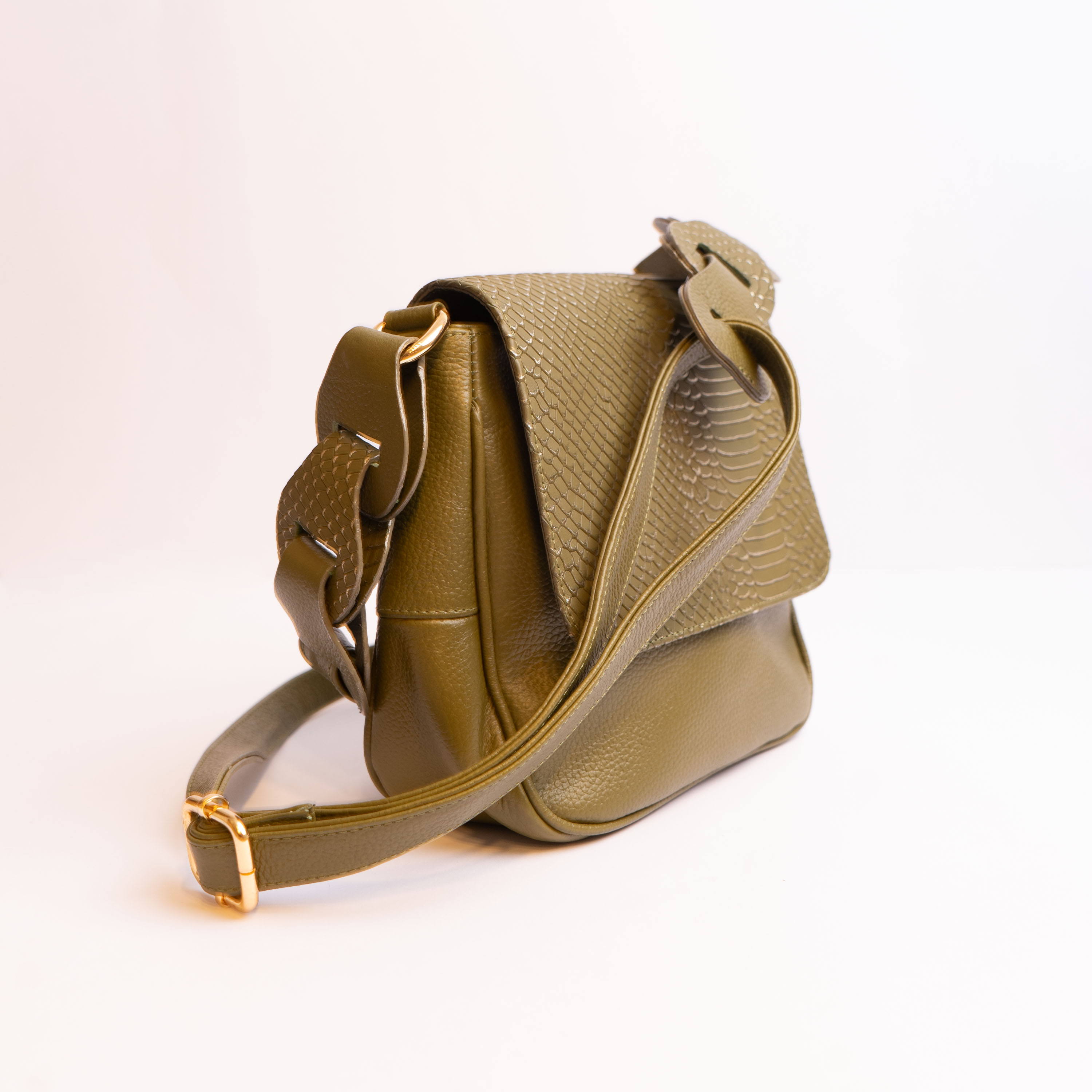 Bolso de Cuero verde