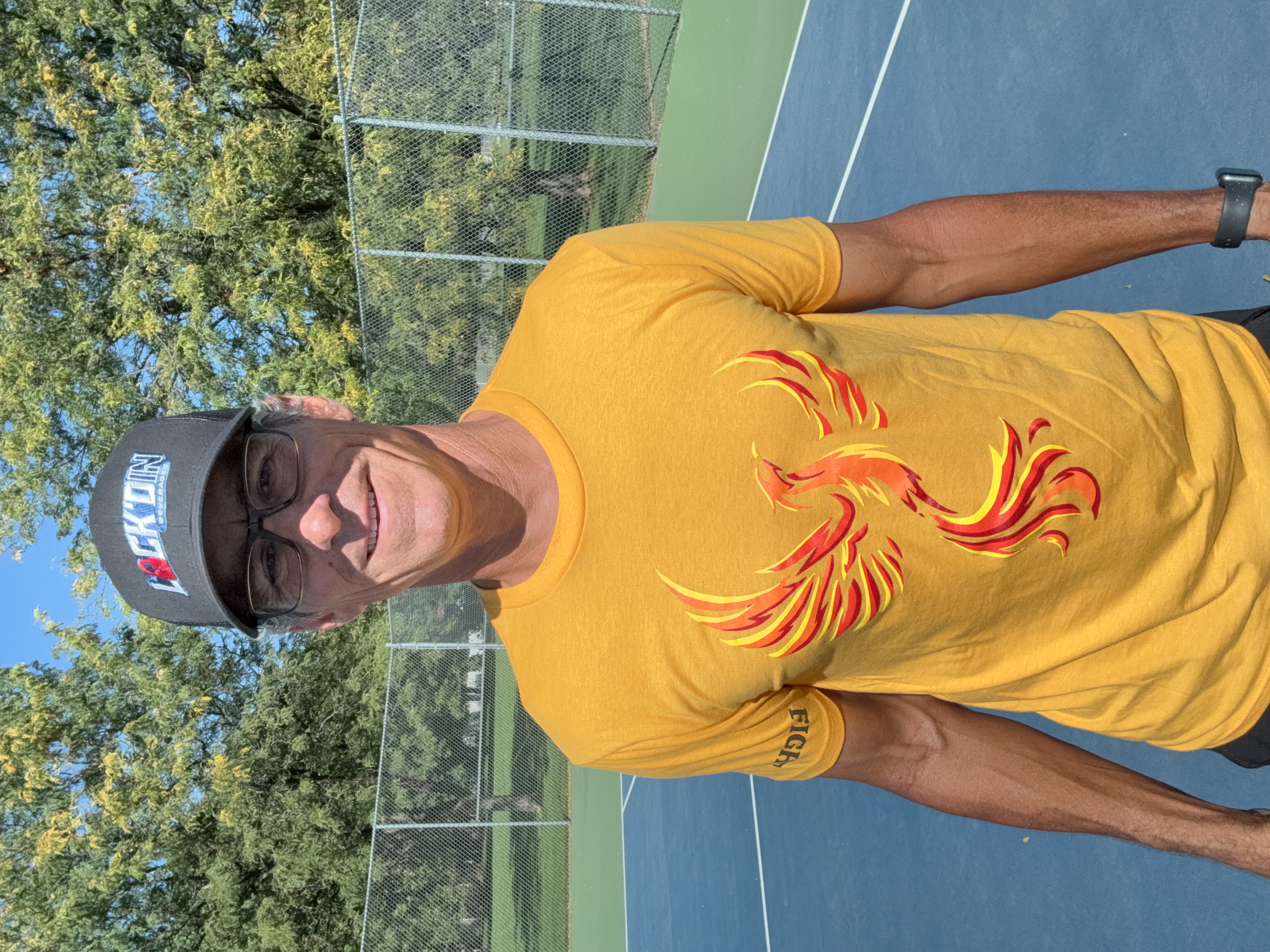 Yellow Phoenix Graphic T-Shirt