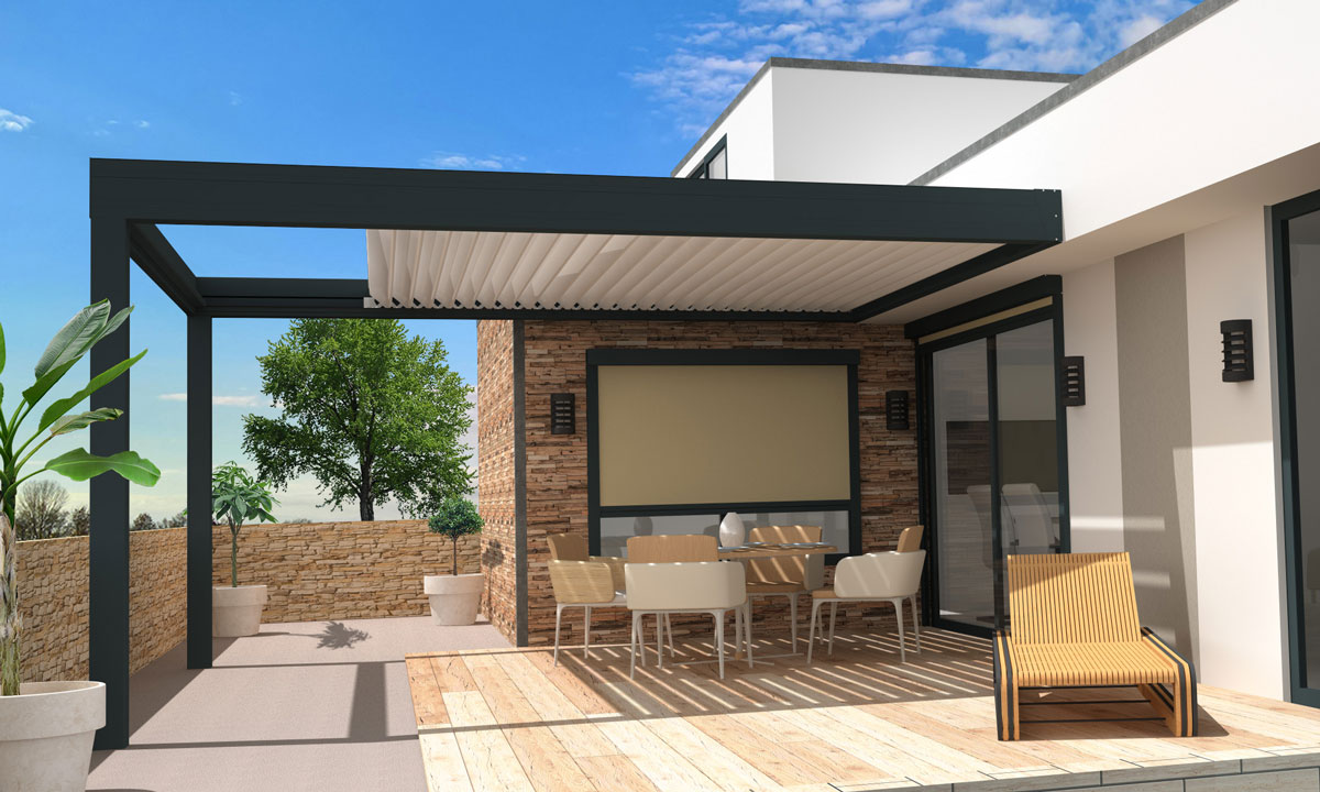 PERGOLA HORIZON V BIOCLIMATIQUE RÉTRACTABLE