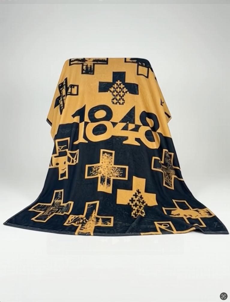 1848 Swiss Heritage Edition - Stylish Throw Blanket