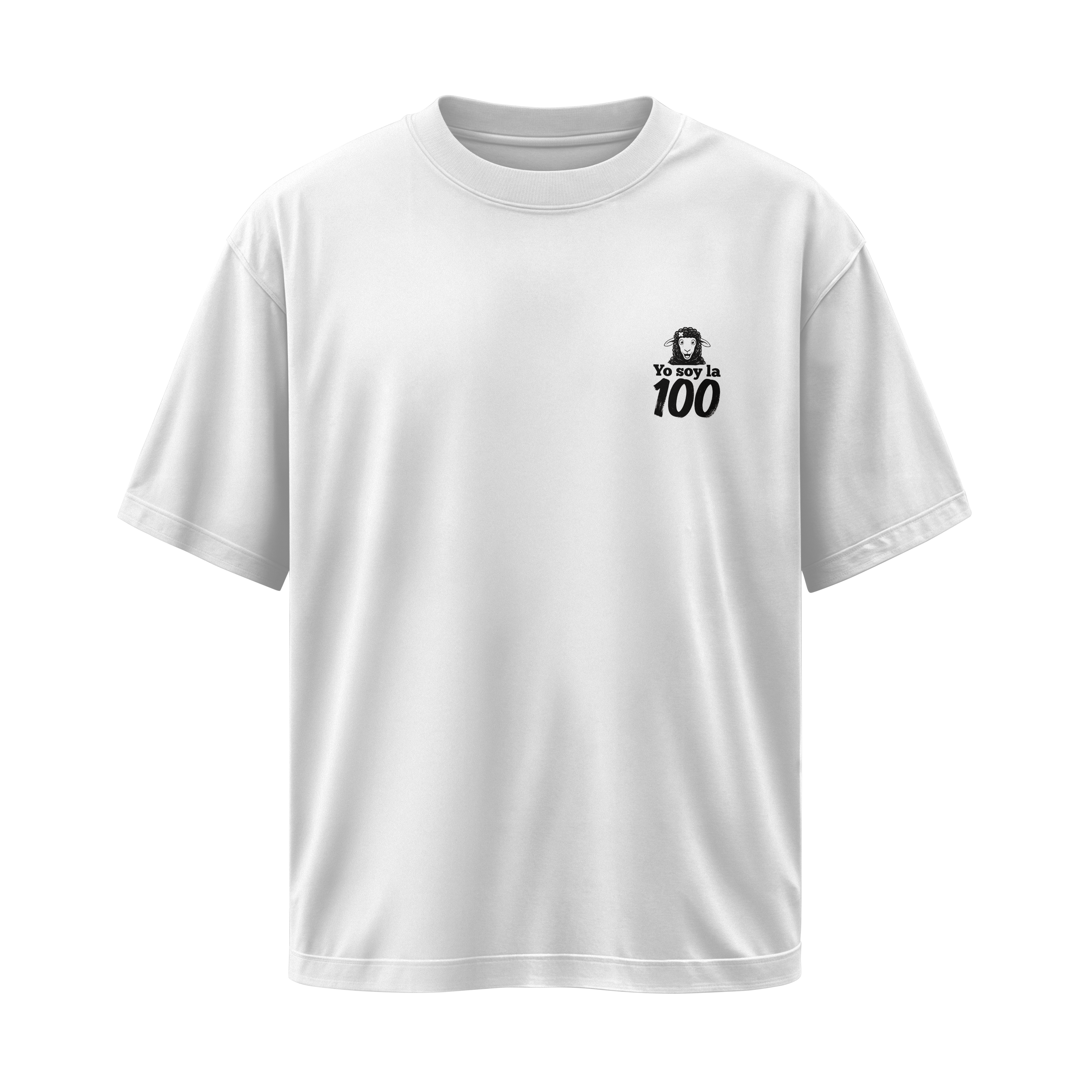 Yo soy la 100 - Camiseta Oversize Blanca