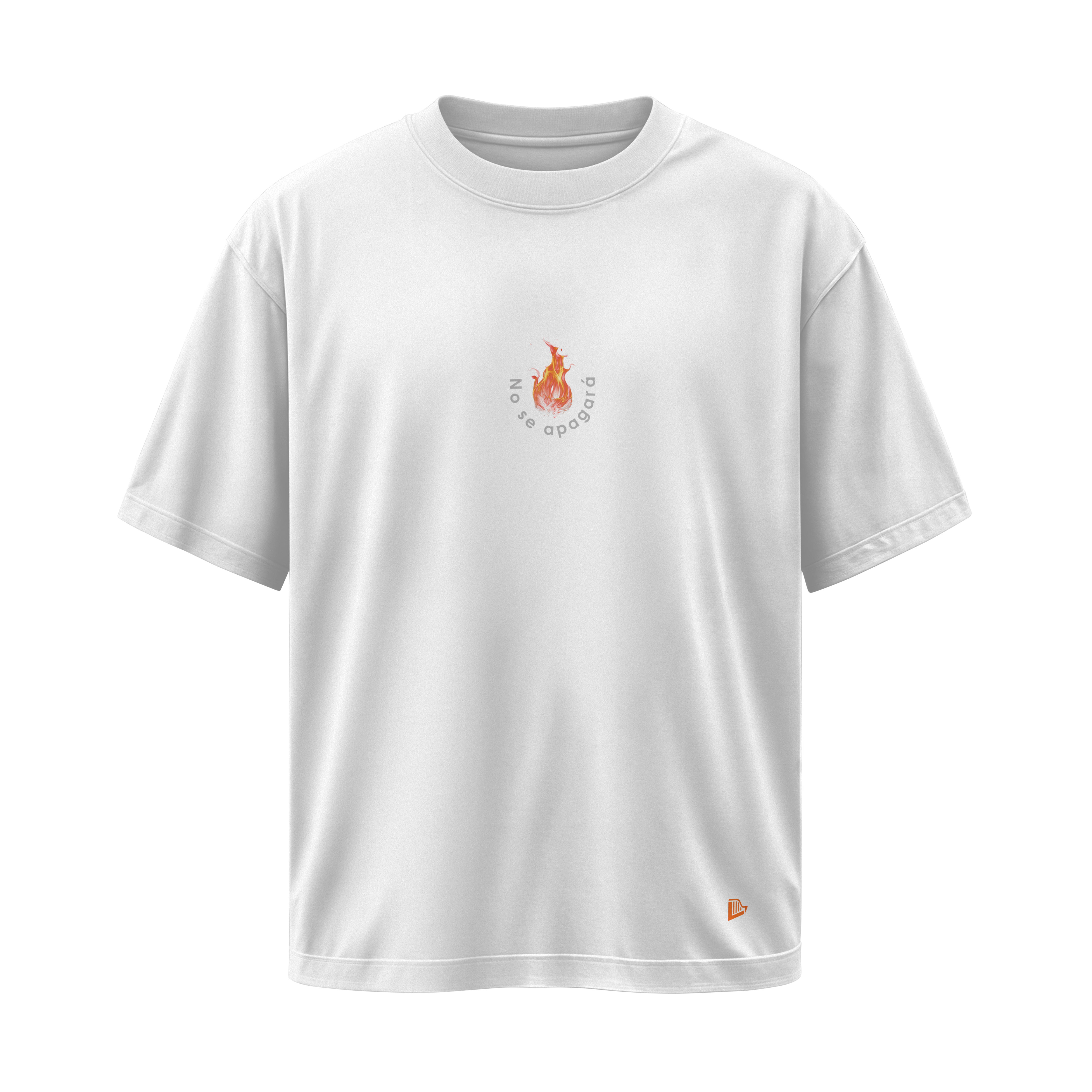 El Fuego Nunca Duerme - Camiseta Oversize Blanca