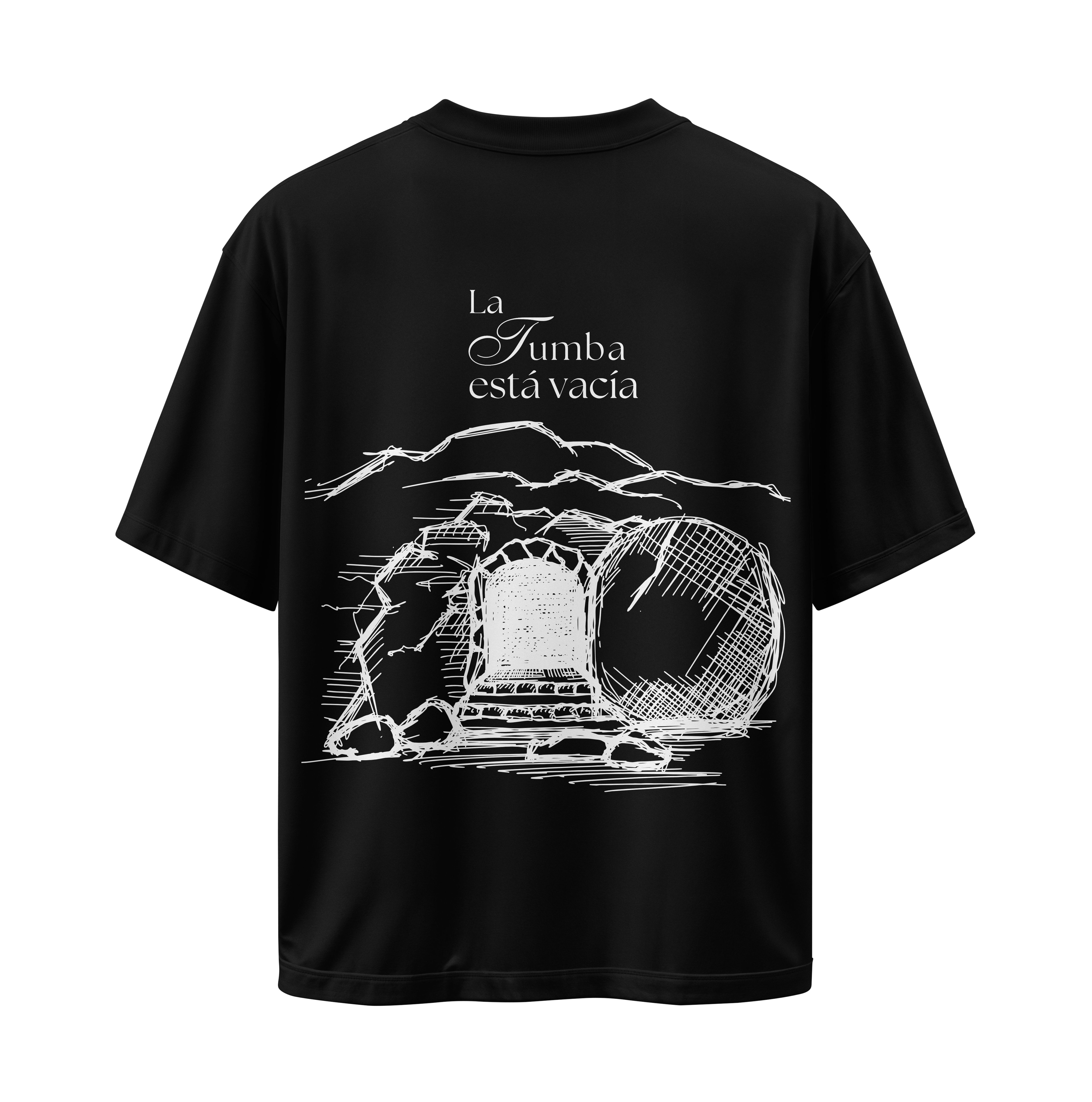 Resucitó - Camiseta Oversize Negra